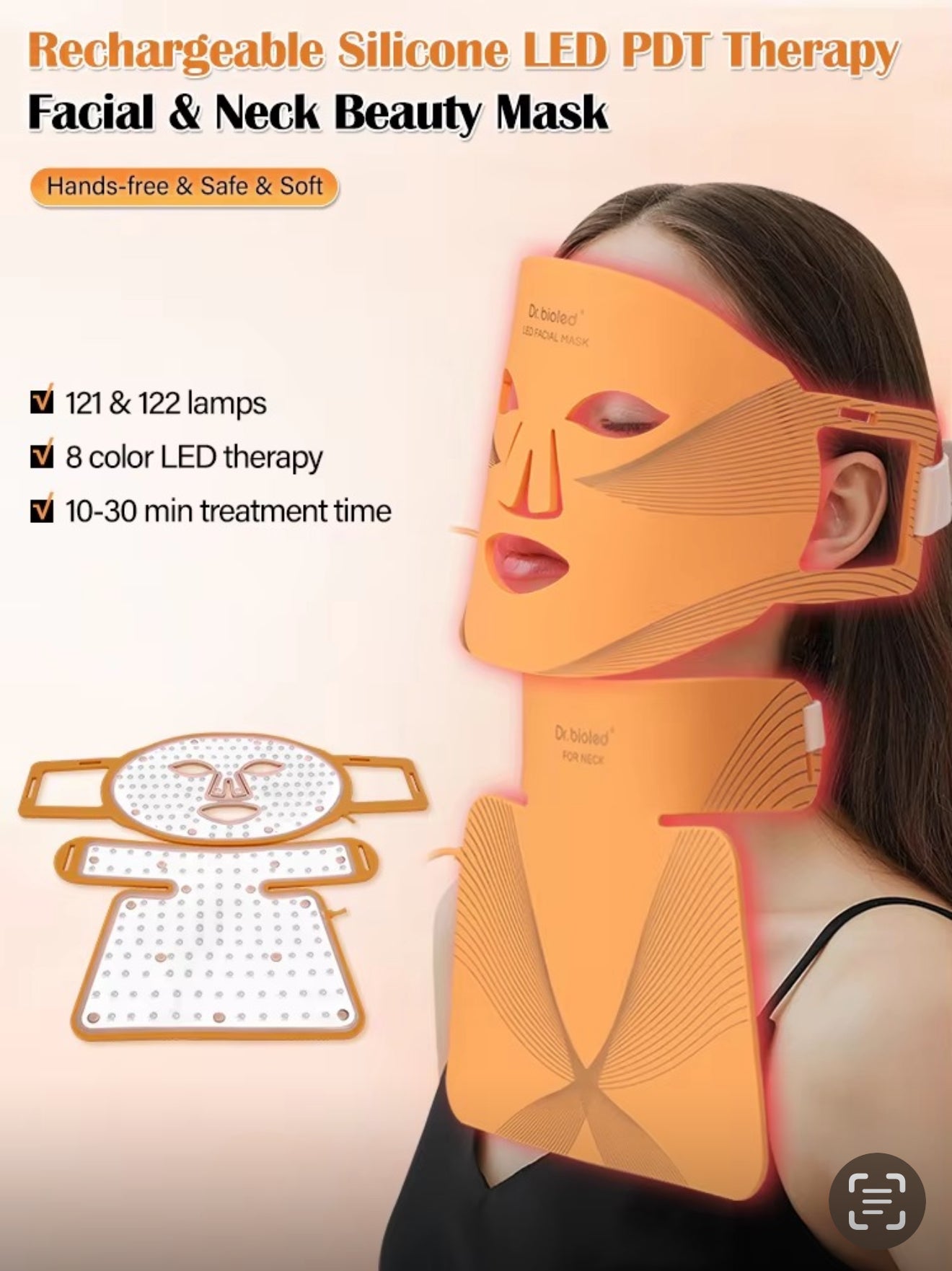 MedSpa PRO LED Mask Face, Neck and Chest