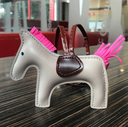 Handmade Leather Pony Keychain And Bag Charm